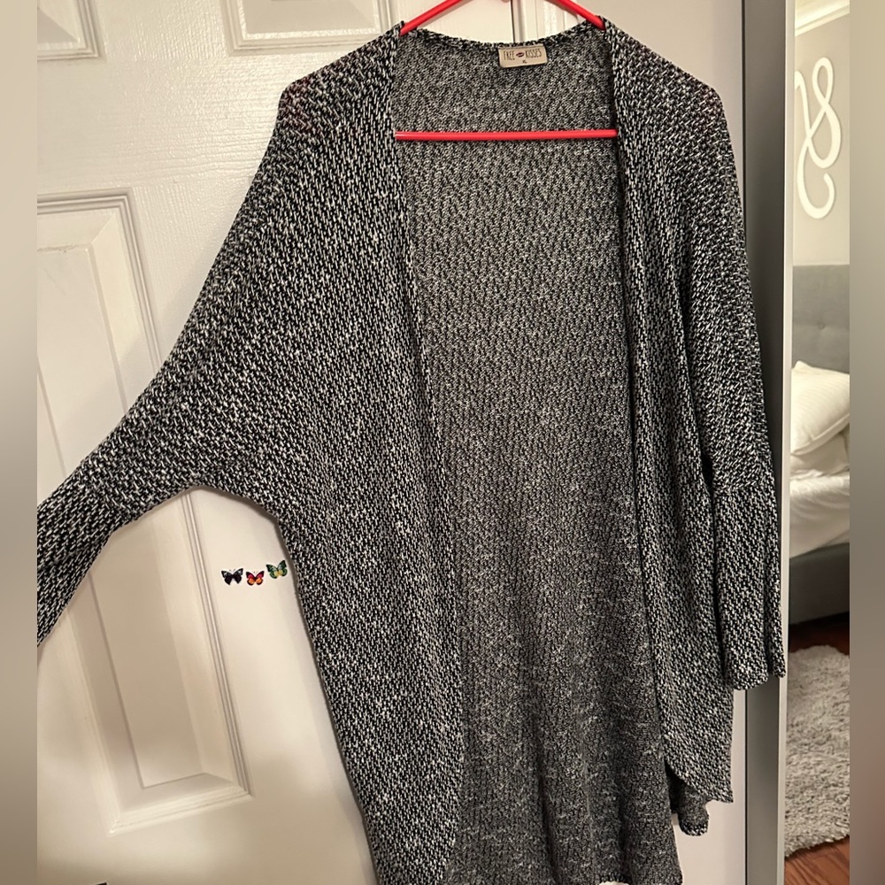 Grey Black and white cardigan!